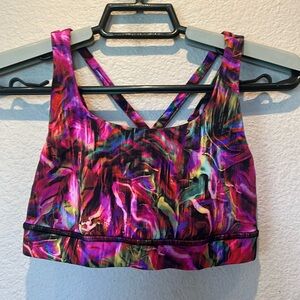 Lululemon women’s multicolor sports bra size 2